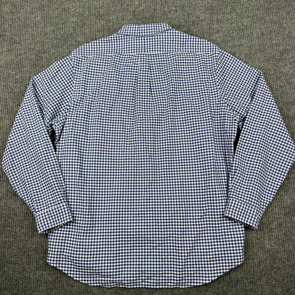 Ralph Lauren Button Down Shirt Mens XXL Classic Fit Gingham Blue White - Picture 3 of 12